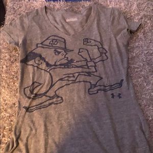 Notre dame under armour shirt